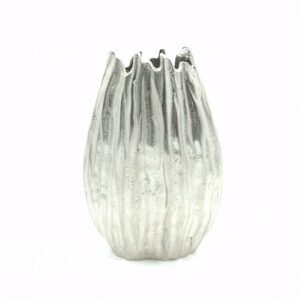 metal vase 39 silver front