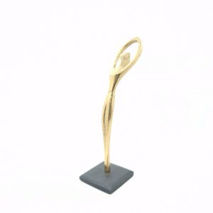 metal figurine 07 yoga golden