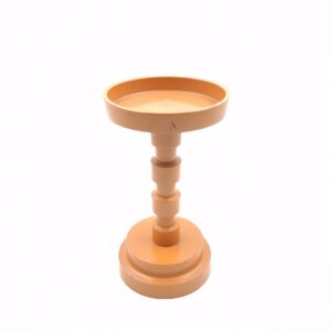 metal candleholder 16 pillar orange