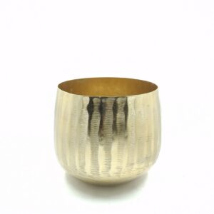 metal bowl 16 brushed gold