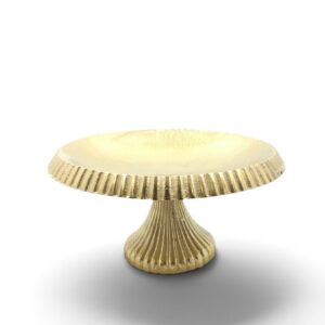 metal bowl 14 pedestal platter