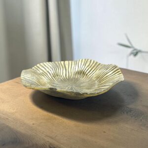 metal bowl 30 wave rimmed