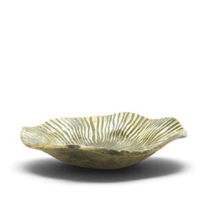 metal bowl 30 wave rimmed