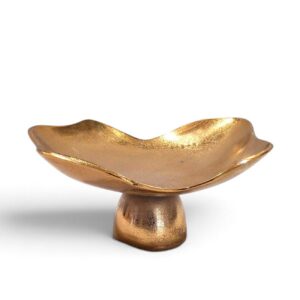 metal bowl 43 pedestal wavy