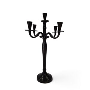 metal candle holder 07 candelabra black