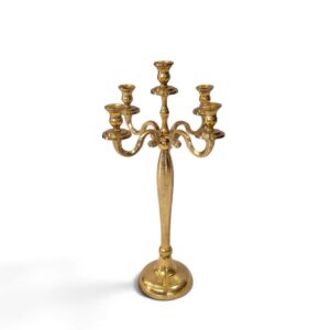 metal candleholder 09 golden candelabra