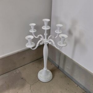 metal candleholder 10 candelabra white lifestyle