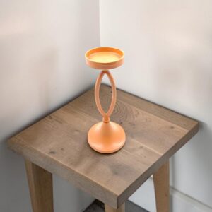 metal candleholder 17 loop orange lifestyle