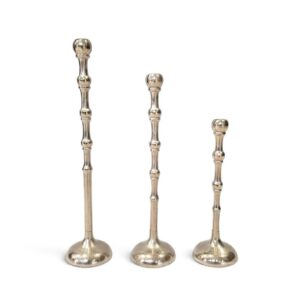 metal candleholder 21 silver set