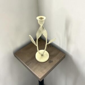 metal candleholder 32 golden leaf lifestyle