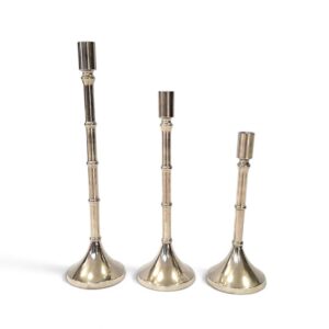 metal candleholder 36 silver set