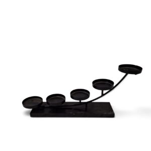 metal candleholder 42 five curved