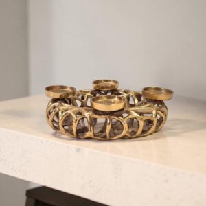 metal candleholder 50 web lattice lifestyle