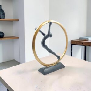 metal figurine 14 gymnast lifestyle
