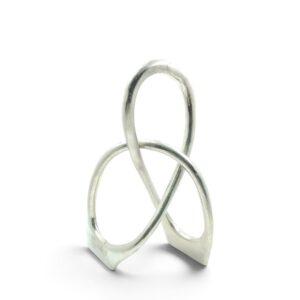 metal figurine 17 silver loop