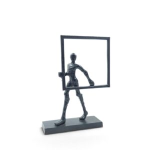 metal figurine 26 square man