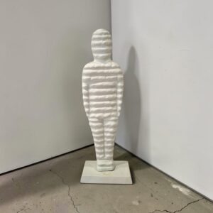 metal figurine 36 man white front lifestyle