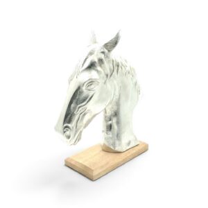 metal figurine 44 horse silver