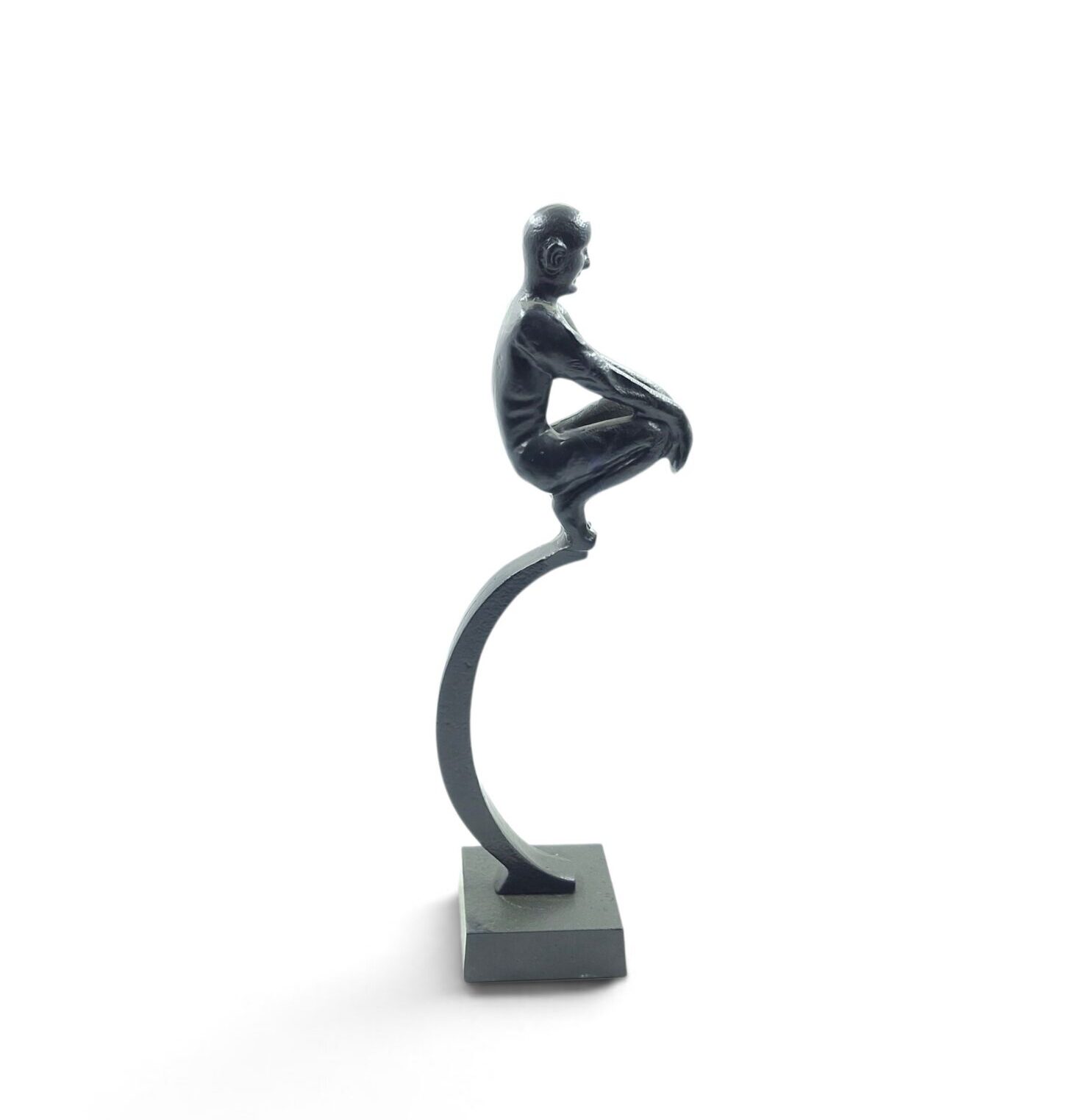 metal figurine 46 man black