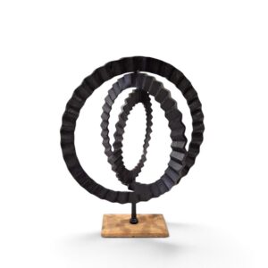 metal figurine 51 ring black