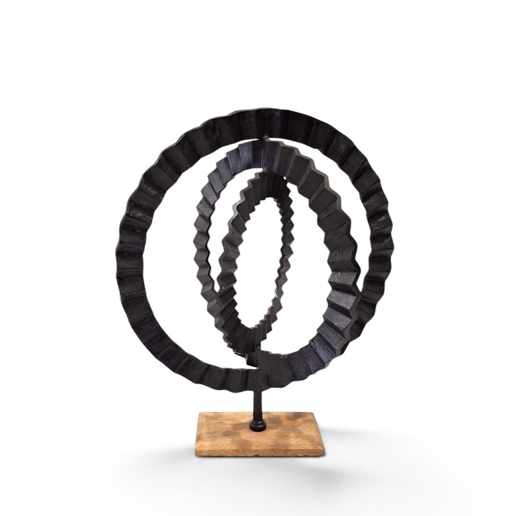 metal figurine 51 ring black