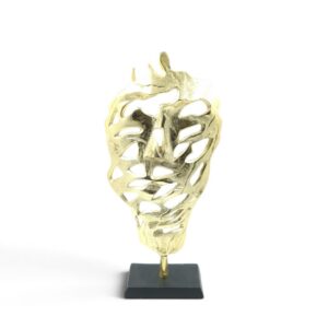 metal figurine 53 glossy holes face
