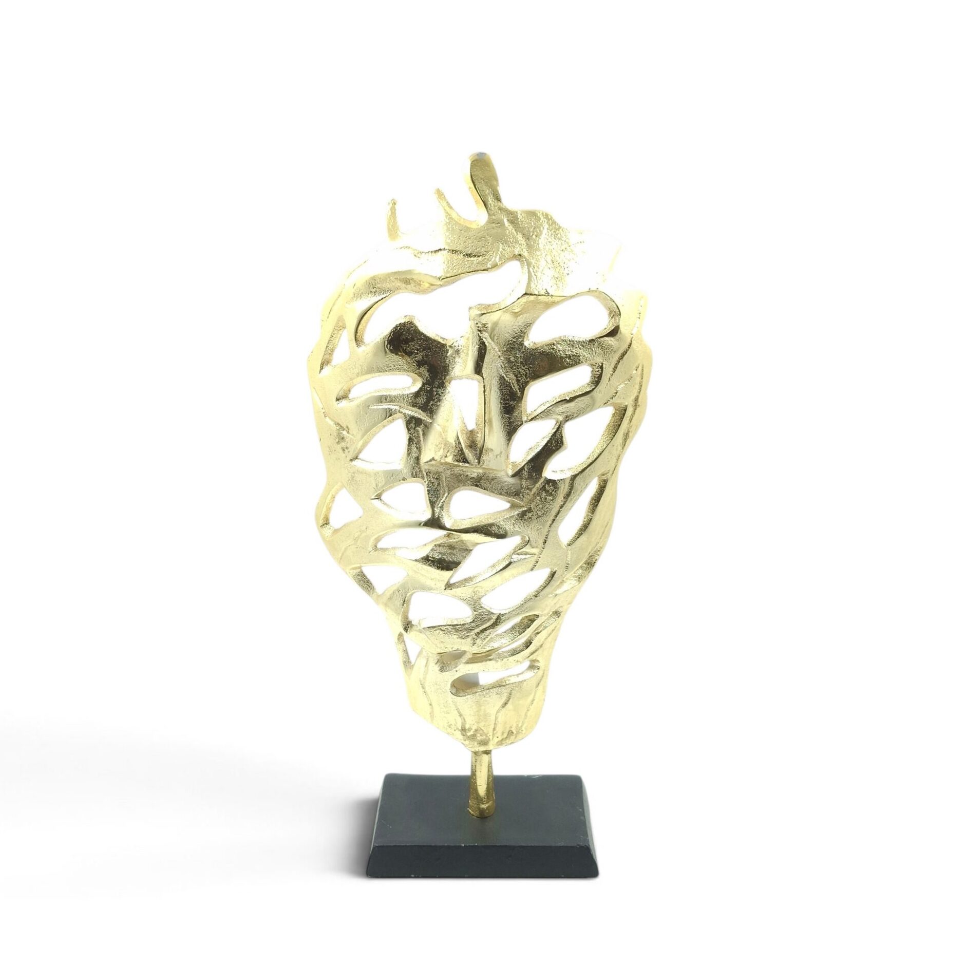 metal figurine 53 glossy holes face
