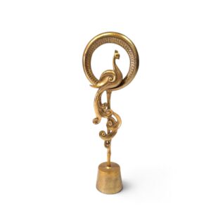 metal figurine 60 peacock feather