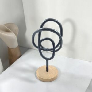 metal figurine 68 loop wood lifestyle