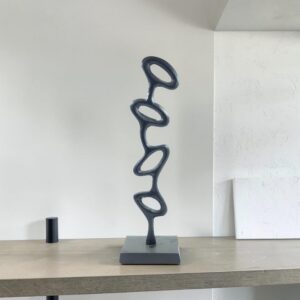 metal figurine 72 black rings lifestyle