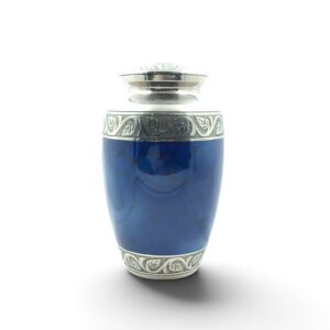 cremation urn blue 01