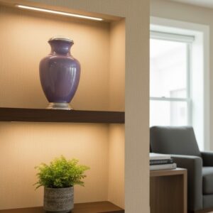 cremation urns 05 purple lines lifestyle