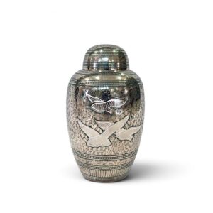cremation urns 09 silver birds