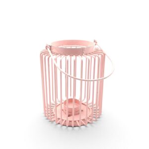 metal lantern 06 pink