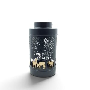 metal lantern 12 deer