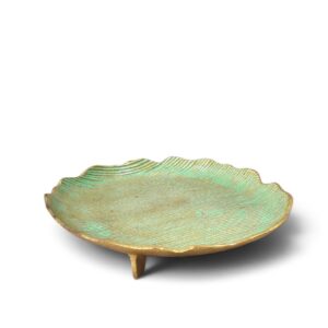 metal tray 34 green round