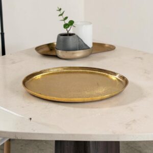 metal tray 36 golden round lifestyle