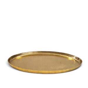 metal tray 36 golden round