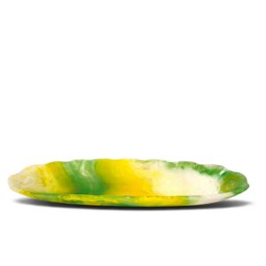 resin bowl 10 green yellow