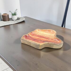 wood tray 28 orange