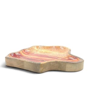 wood tray 28 orange
