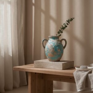 ceramic vase 27 blue