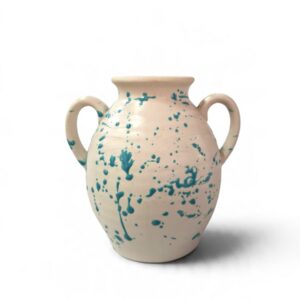 ceramic vase 03 blue drop