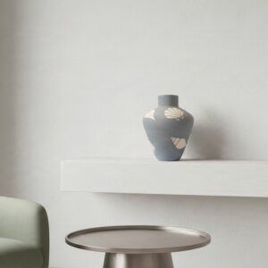 ceramic vase 13 blue