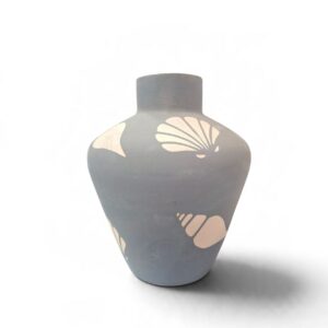ceramic vase 13 blue