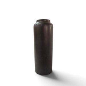 ceramic vase 19 black cylindrical