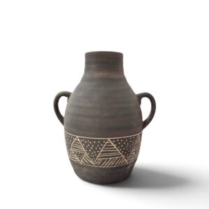 ceramic vase 32 charcoal