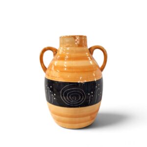 ceramic vase 33 yellow
