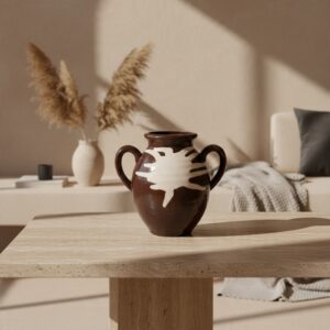 ceramic vase 34 black lifestyle