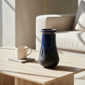 ceramic vase 51 cobalt drops lifestyle